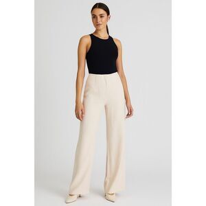 Piazza Sempione Marilyn Wool Wide Leg Pants Size IT 42